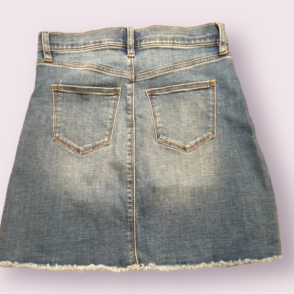 J. Crew Denim Mini Skirt with Floral Design - Picture 7 of 13